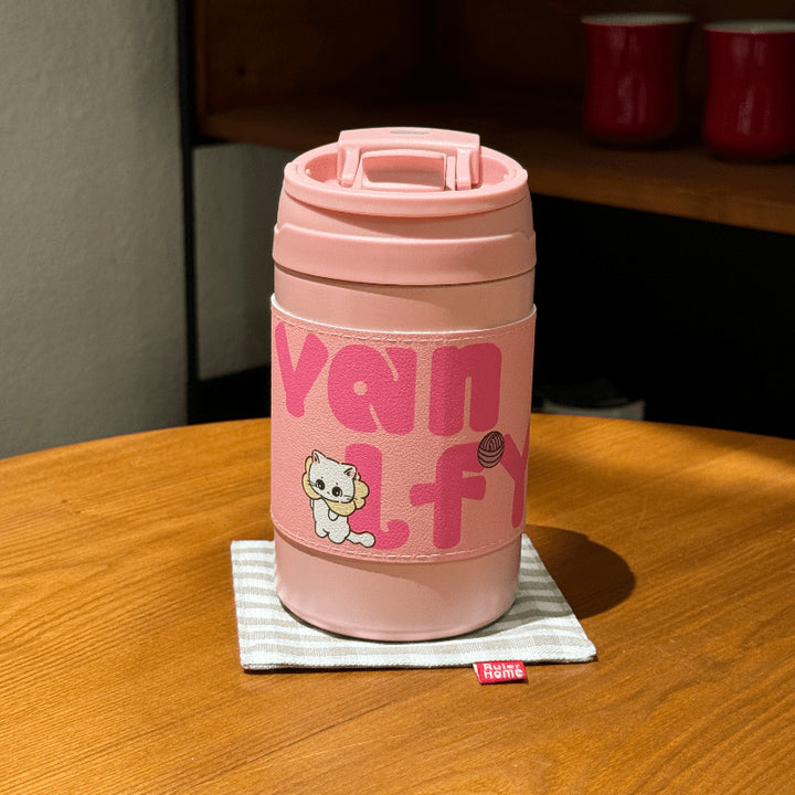 Women's Insulated Coffee Mug with Cute Bunny Design Bowlift