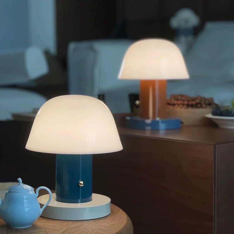 Danish Mushroom Portable Touch Table Lamp