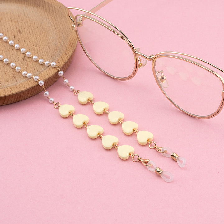 Decorative Heart-Shaped Eyewear Chain Bowlift