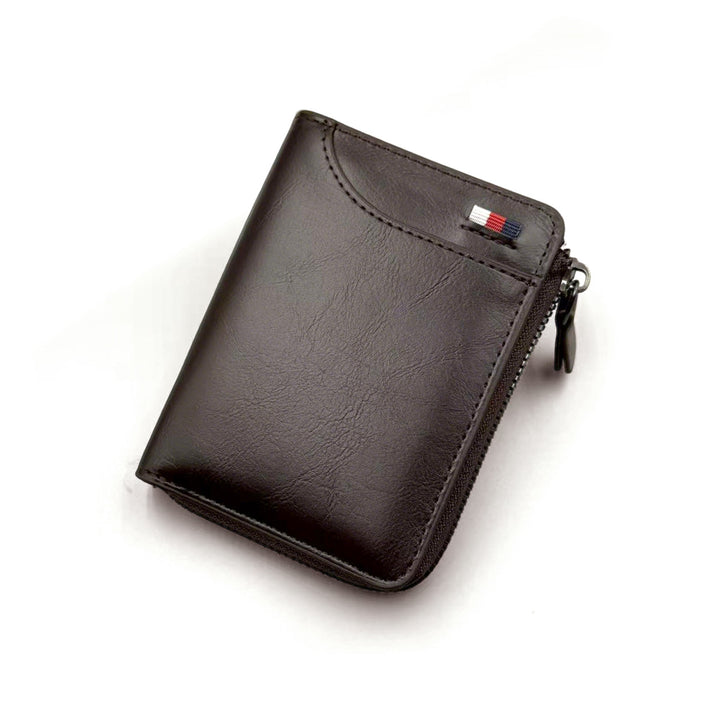 Leather Zipper Wallet
