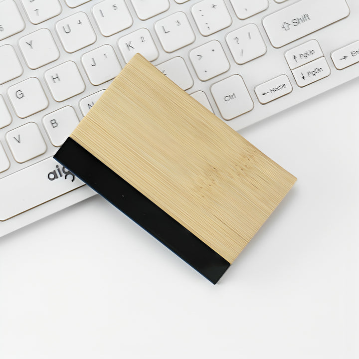 Premium Wood-Inspired Wallet Card Holder