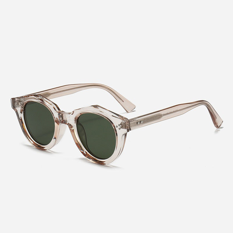 Women Designer Sunglasses with Polygonal Frame and Fashionable Accents Bowlift