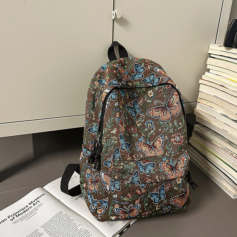 Floral Patterned Backpack