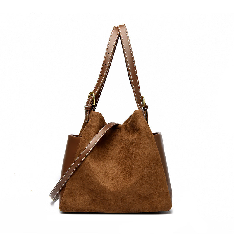 Suede Bucket Handbag Bowlift