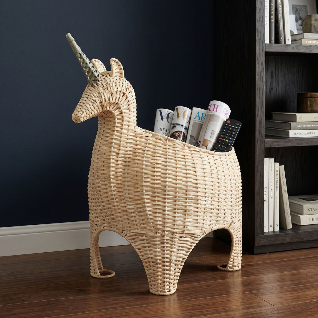 Playful storage basket in unicorn shape Bowlift