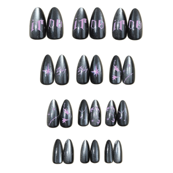 Artistic Themed Press-On Nail Set Bowlift