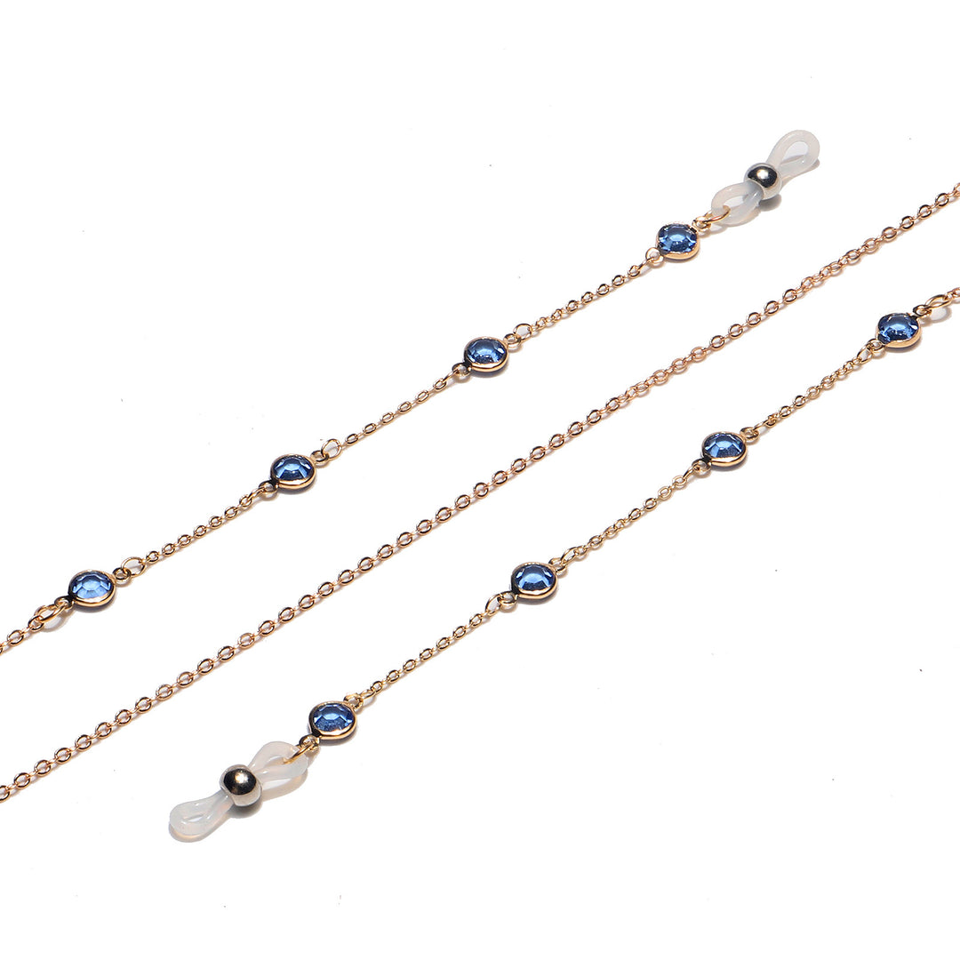 Elegant Gemstone Eyewear Chain Bowlift