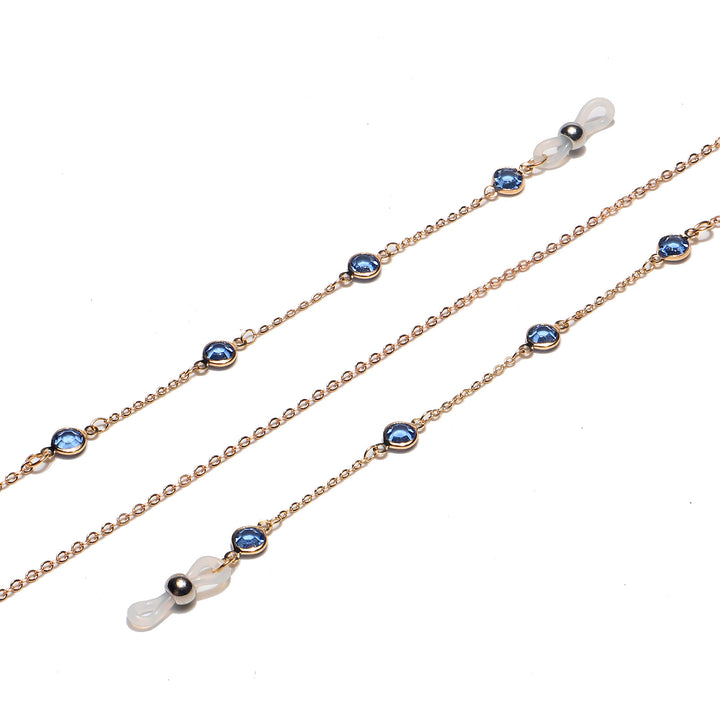 Elegant Gemstone Eyewear Chain Bowlift