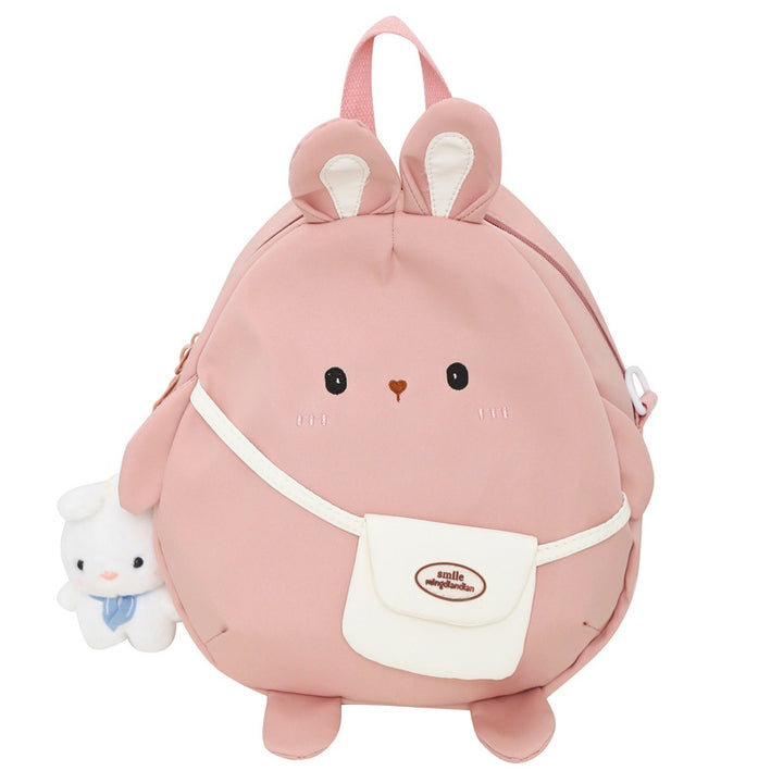 Adorable Plush Bunny School Backpack Bowlift