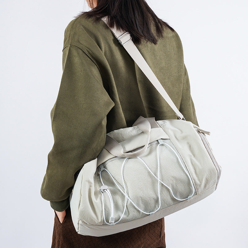 Spacious Mesh Sports Duffle Bag Bowlift