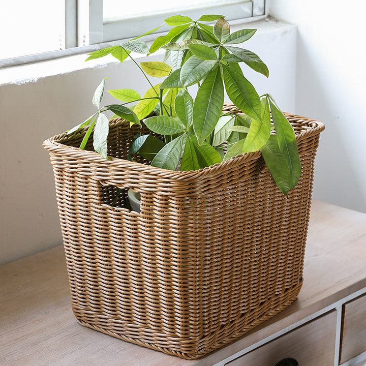 Rectangular Handwoven Storage Bin Bowlift