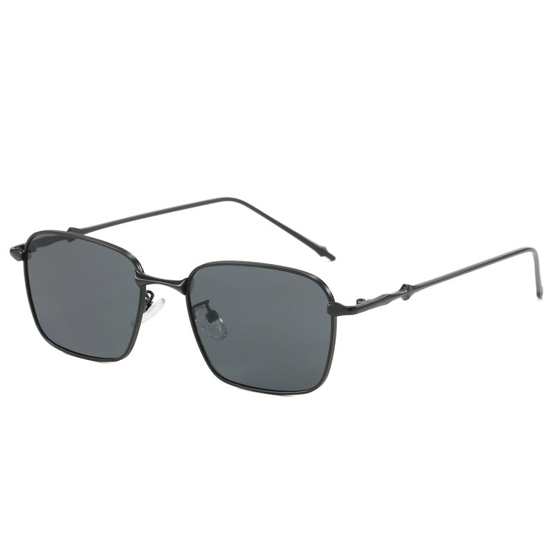 Women elegant square sunglasses with high-quality metal frame Bowlift