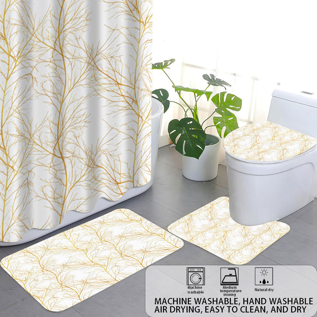 Digital Botanical Bathroom Décor Set Bowlift