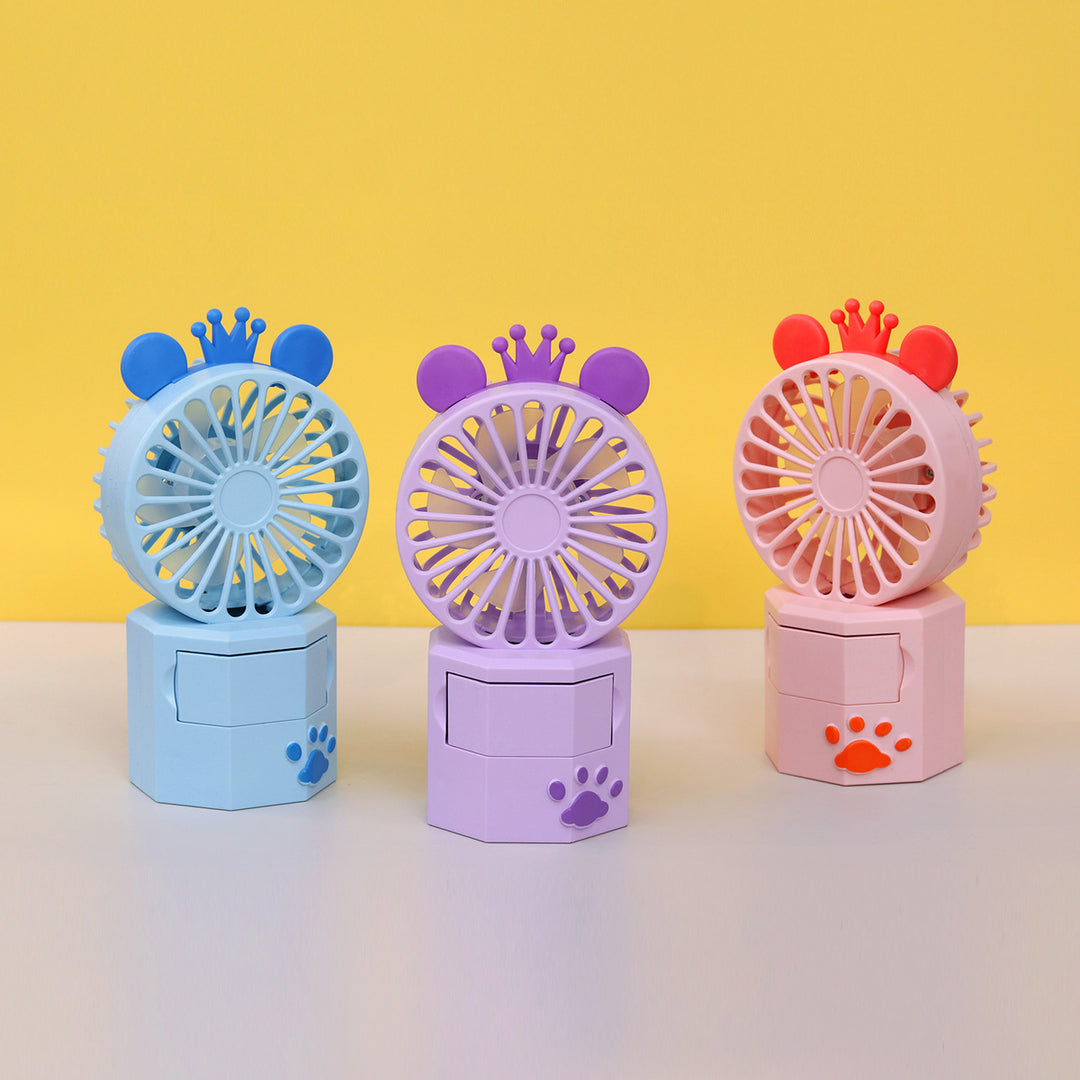 Unisex Portable Mini Fan with Animal Ears and USB Connection Bowlift
