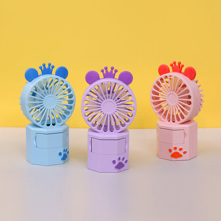 Unisex Portable Mini Fan with Animal Ears and USB Connection Bowlift