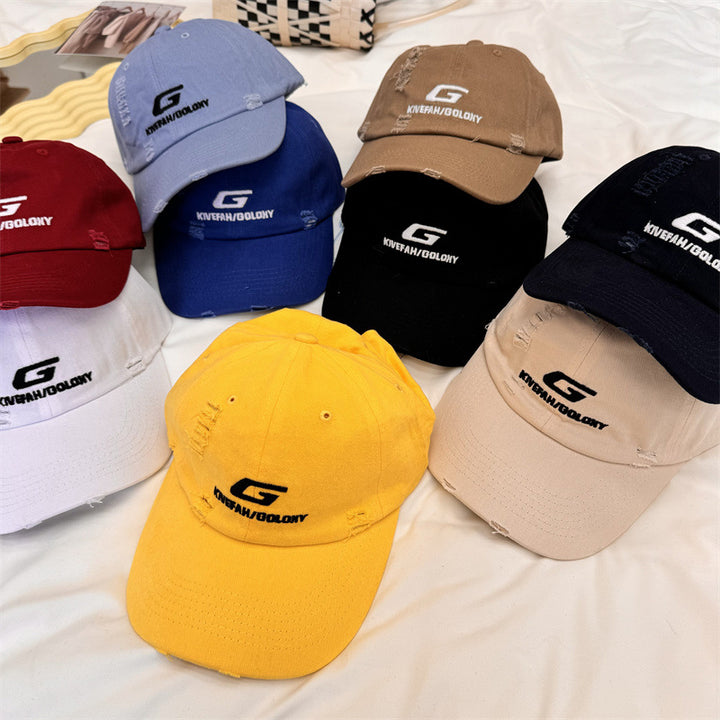Men's Distressed Casual Baseball Cap Bowlift