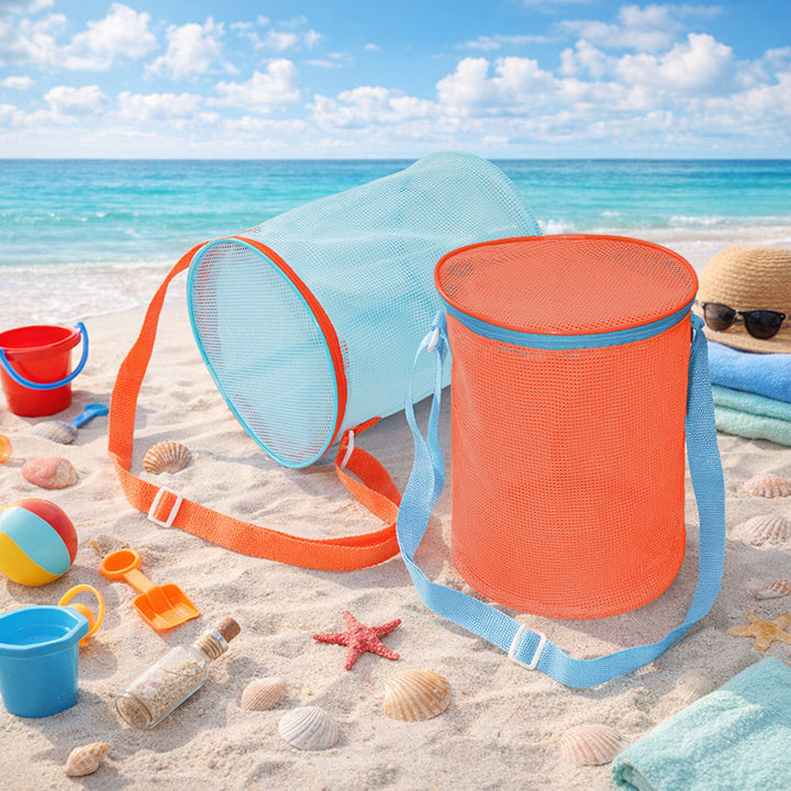 Toy storage bag with mesh design Bowlift