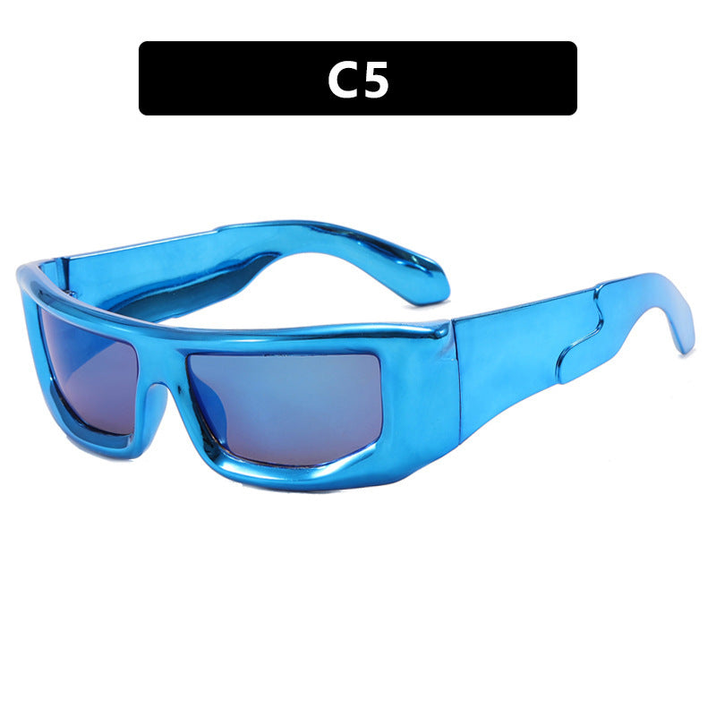 Ladies Sporty Sunglasses with Stylish Metal Frame Bowlift