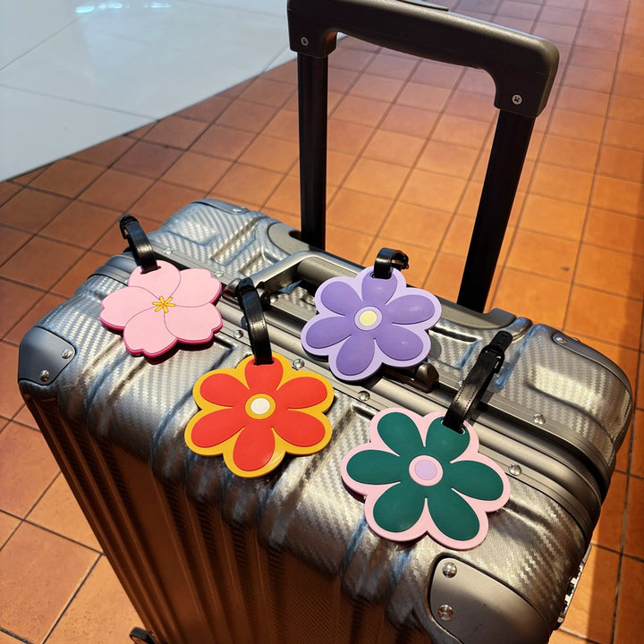 Floral-Themed Travel Luggage Tag Bowlift