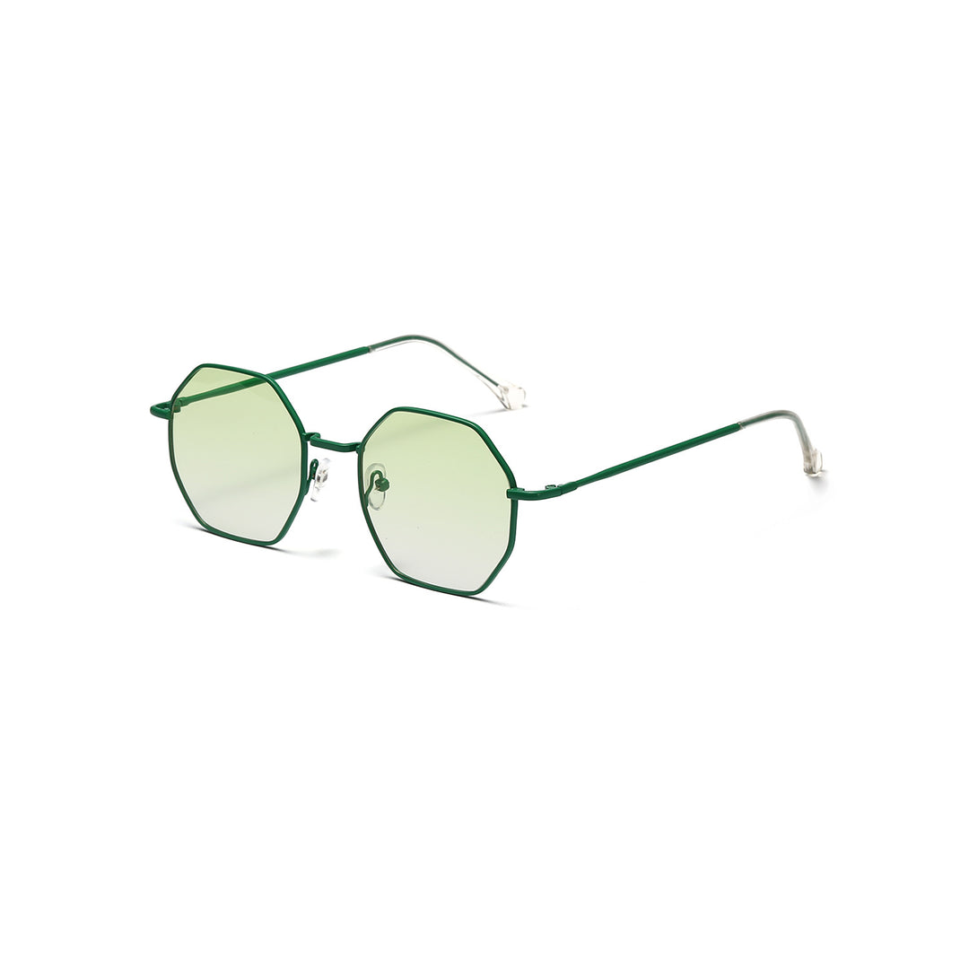 Women's octagonal sunglasses with elegant metal accents Bowlift