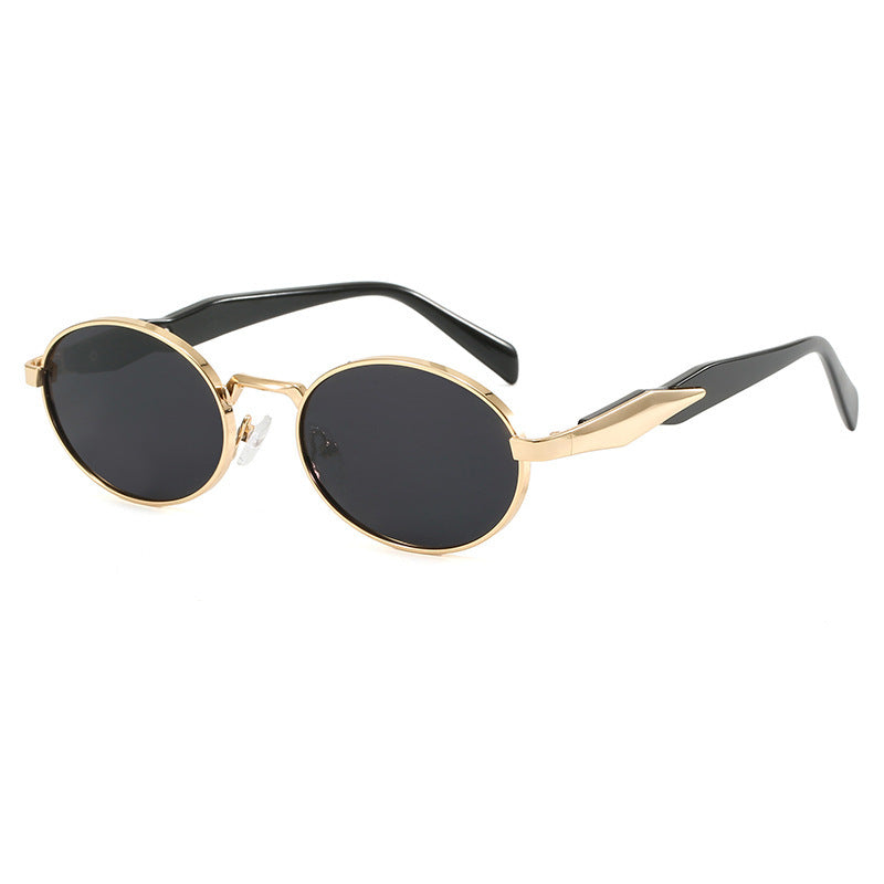 Women's designer sunglasses with high-quality round frame and protective UV filter Bowlift