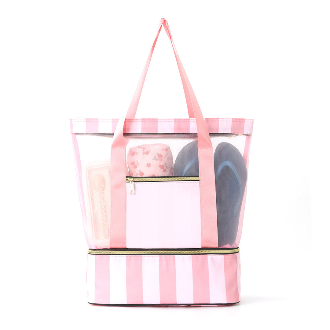 Beach bag with see-through design and large storage Bowlift