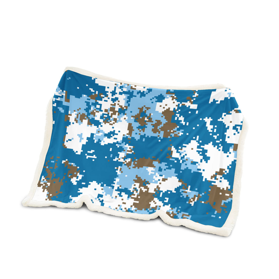 Tactical Camo Fleece Throw Blanket