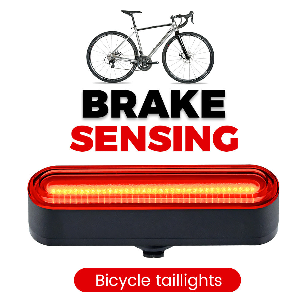 Rear Rechargeable Bicycle LED Tail Safety Light with Seatpost Mount and Brake Sensor Bowlift