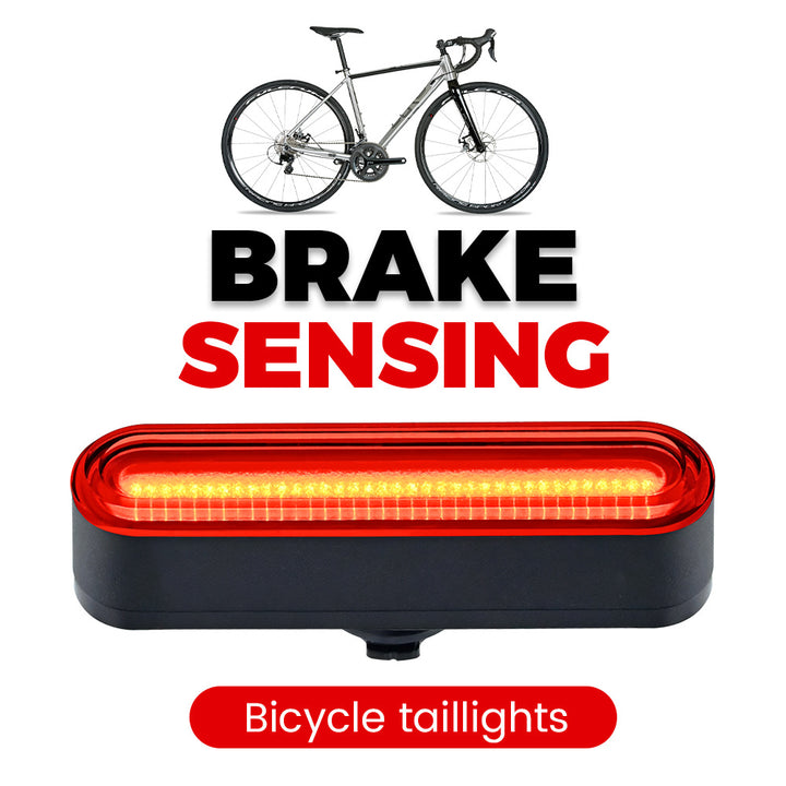 Rear Rechargeable Bicycle LED Tail Safety Light with Seatpost Mount and Brake Sensor Bowlift
