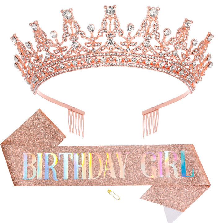 Women's Sparkling Crown and Sash Set Bowlift
