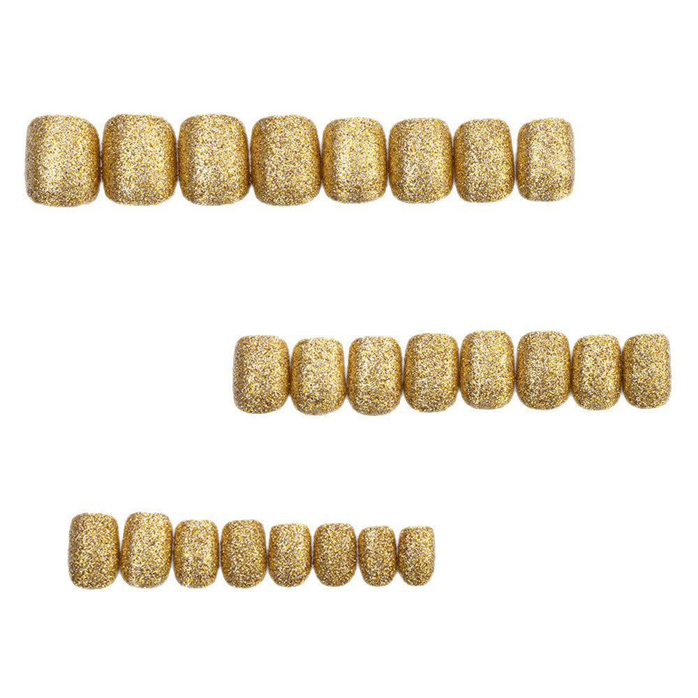 Glitter Artificial Nails Bowlift