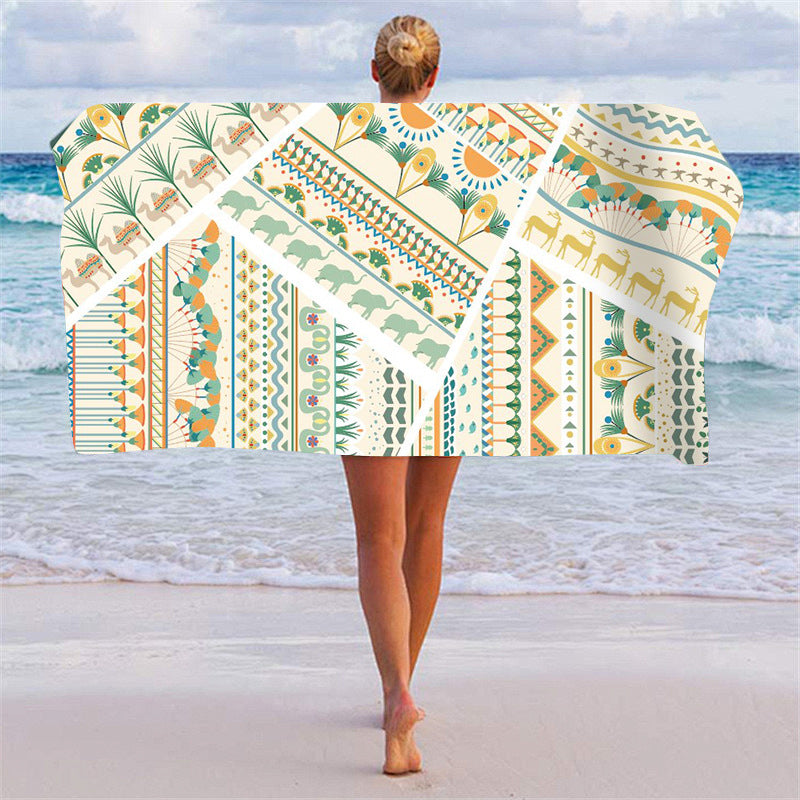 Beach towel with unique graphic pattern Bowlift