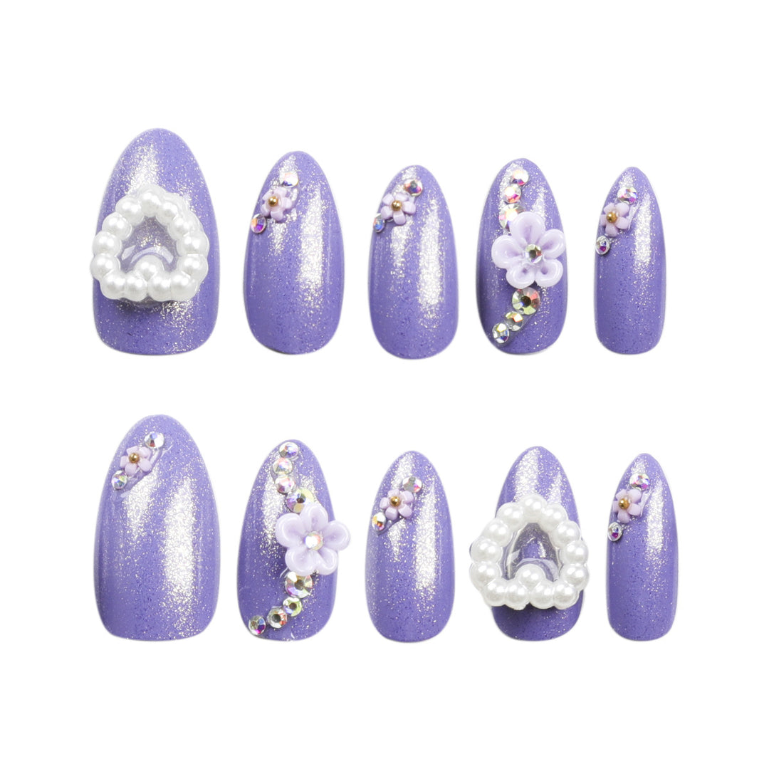Artistic Nail Art with Floral Decorations Bowlift