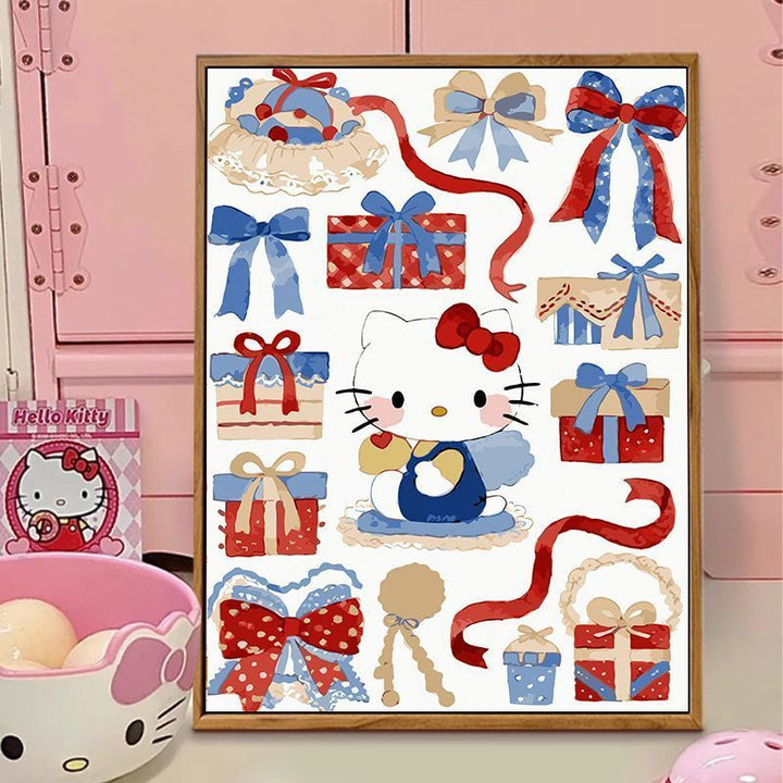 Hello Kitty-Themed Illustration Canvas Art Bowlift