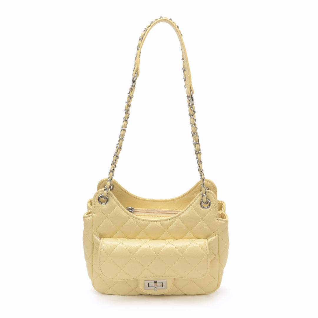 Quilted Evening Shoulder Bag Bowlift