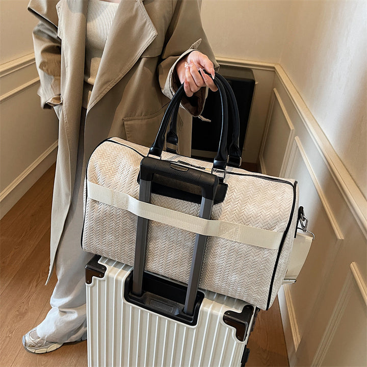 Multi-Functional Woven Travel Duffle Bag Bowlift