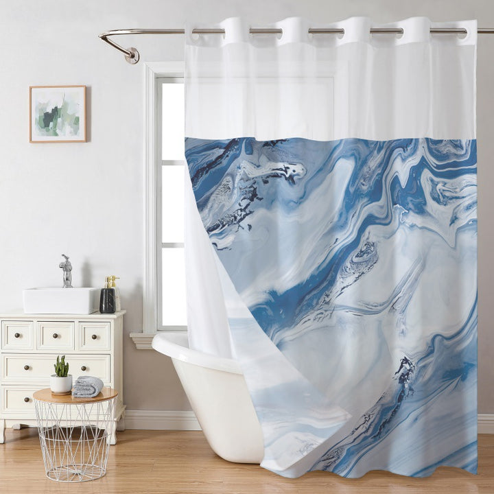 Artistic Floral Shower Curtain Bowlift