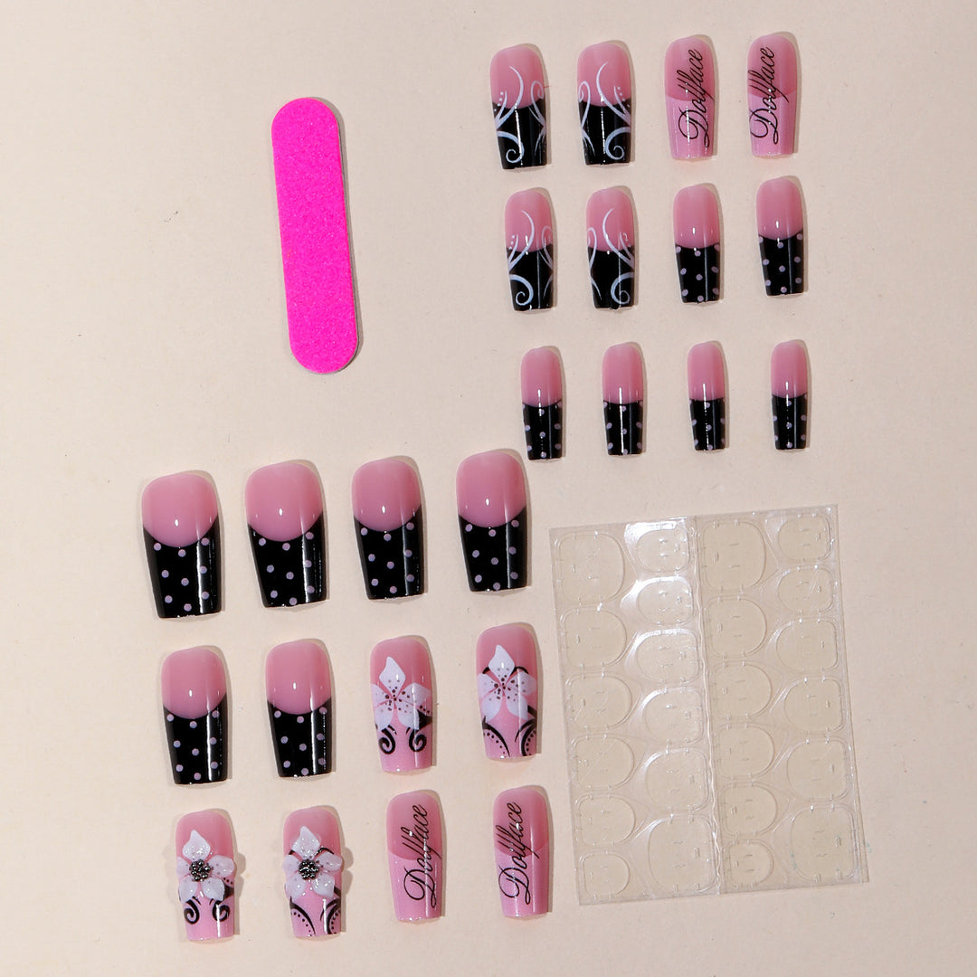 Decorative 3D Acrylic Nail Art Extensions Bowlift