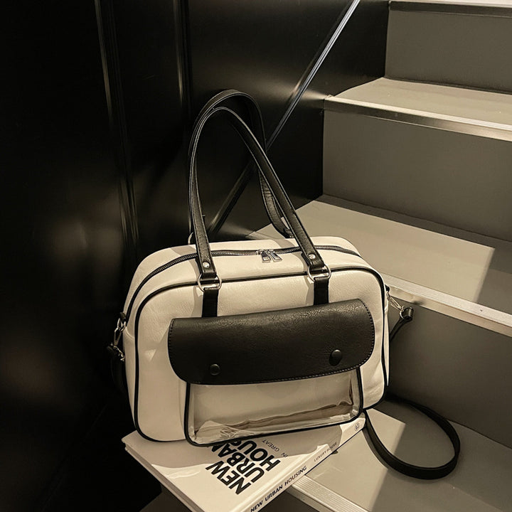 Elegant shoulder bag with multifunctional compartments Bowlift