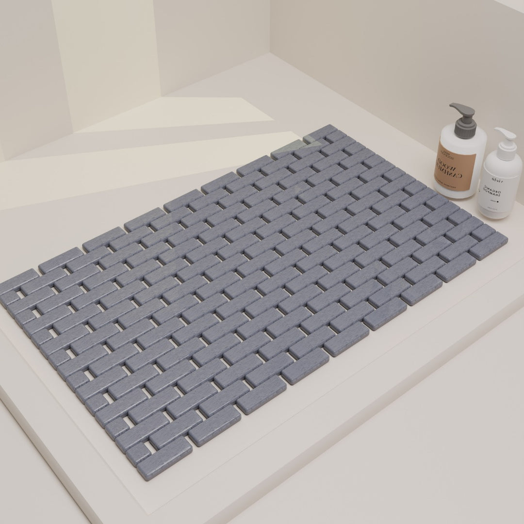 Stylish Woven Bath Mat Bowlift