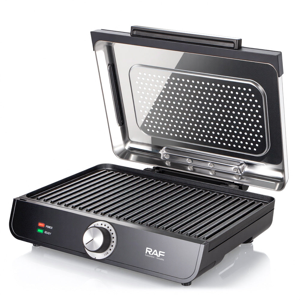 Electric Grill with Adjustable Temperature Control Bowlift