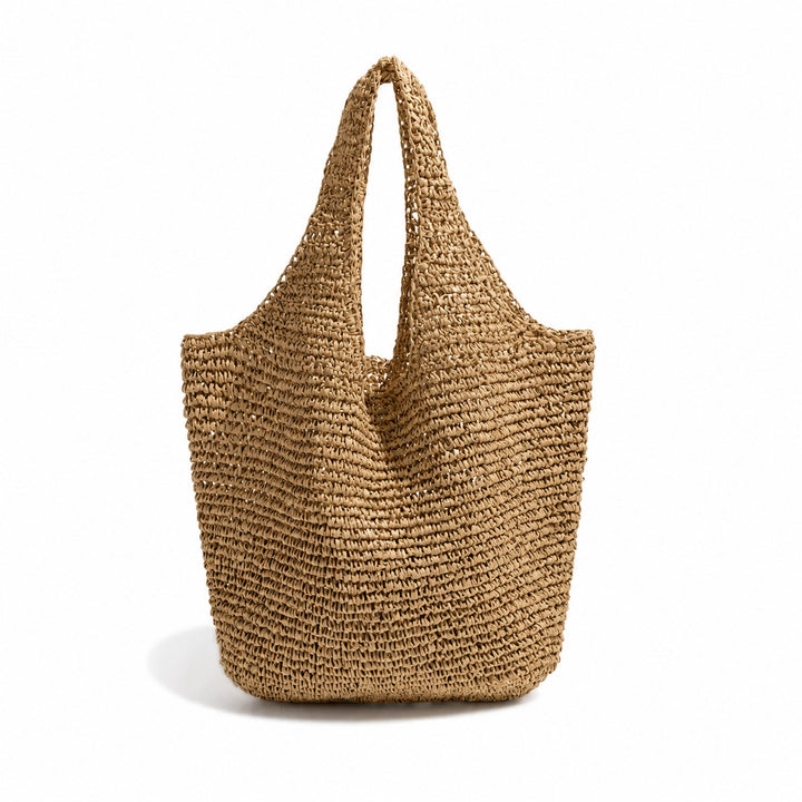 Handmade Macrame Tote Bag with Fine Structure Bowlift