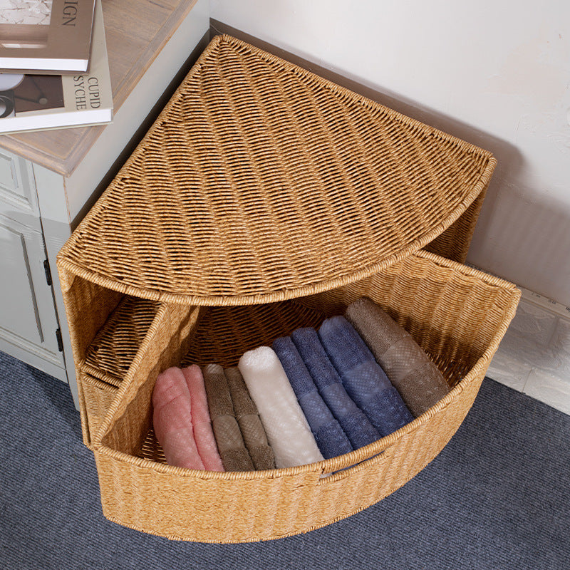 Corner Woven Storage Shelf Bowlift
