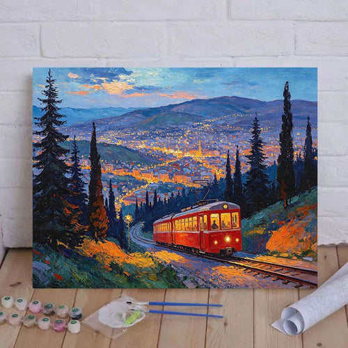 Mountain Scenery Canvas Art Bowlift