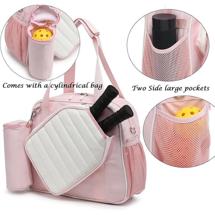 Multifunctional pickleball sports bag with insulated compartment and accessories Bowlift