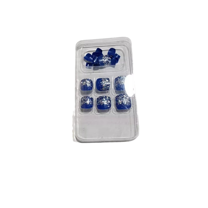 Glitter Accent Press-On Nail Set Bowlift