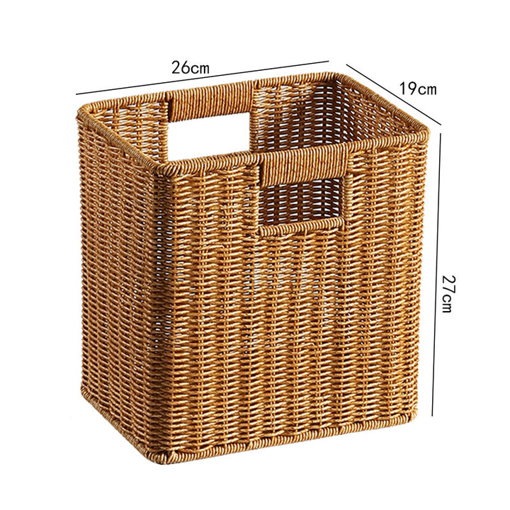 Handcrafted Wicker Storage Tray Bowlift