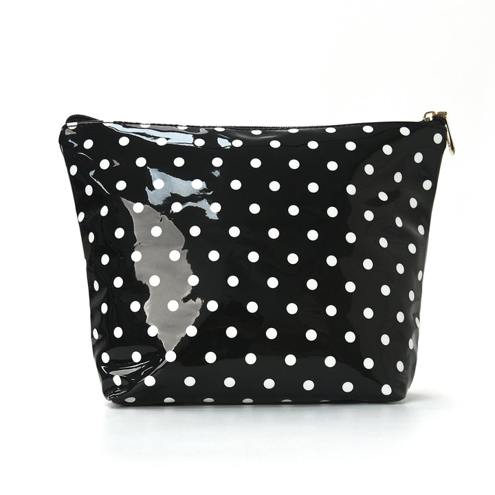 Water-repellent cosmetic bag with polka dot design Bowlift