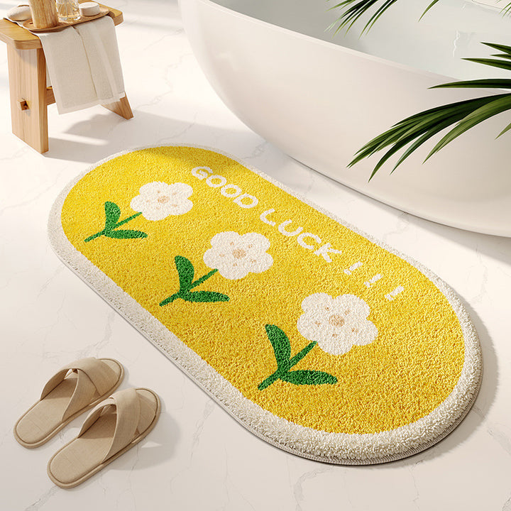 Soft Textured Bathroom Rug Bowlift