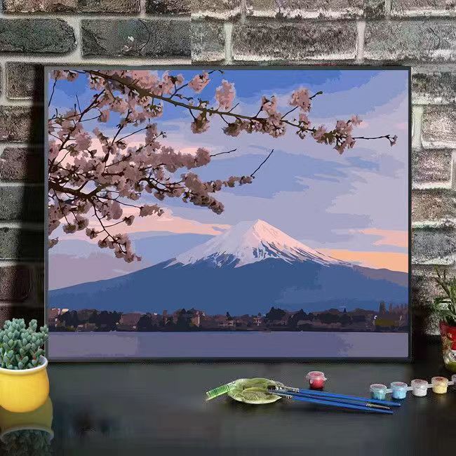 Scenic Mountain Landscape Art Canvas Print Bowlift